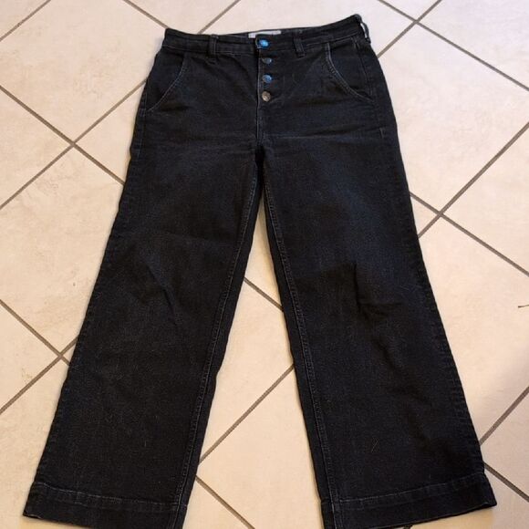 Everlane The Wide Leg Jean Black Size 28 - Picture 2 of 9